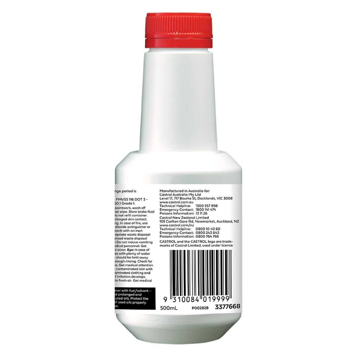 Castrol DOT 3 Brake Fluid 500mL - 3377668