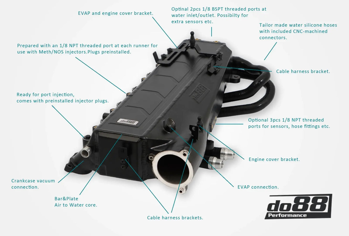 do88 Charge Cooler Manifold for Toyota GR Supra A90 (ICM-430-K)