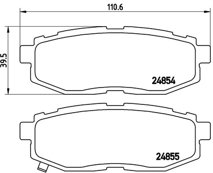 Brembo Prime Rear Brake Pad - P78018