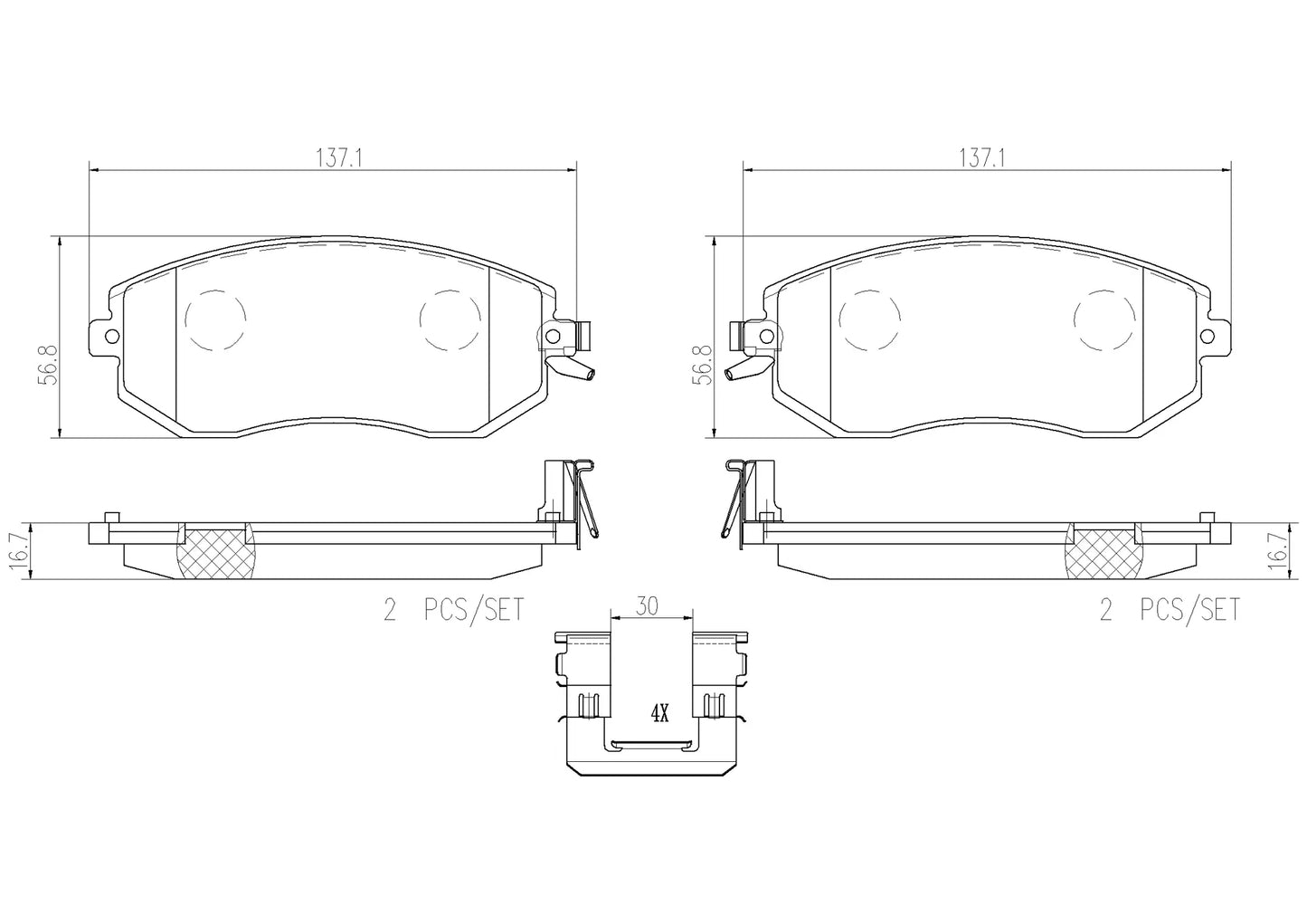 Brembo Prime Ceramic Front Brake Pad - P78021N